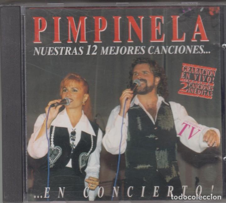 PIMPINELA CD NUESTRAS 12 MEJORES CANCIONES EN CONCIERTO 1994 SPAIN (Música - CD's Melódica )