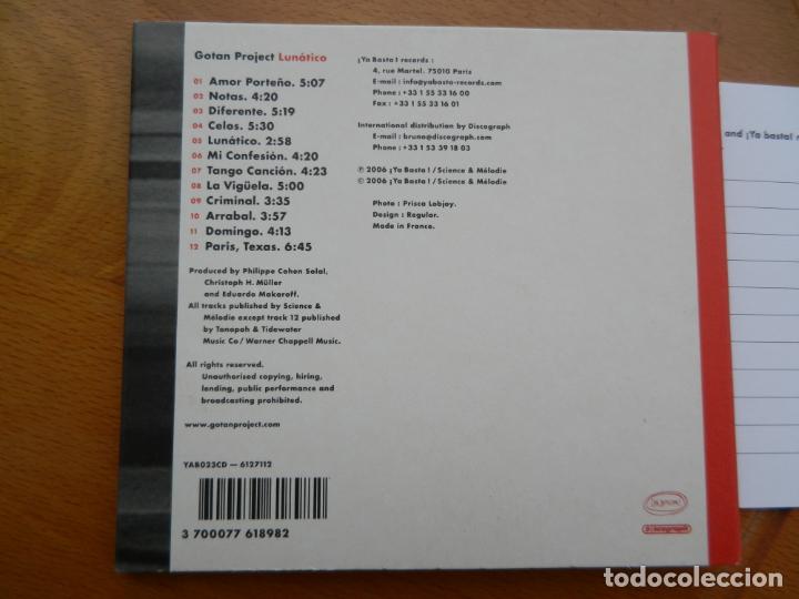 CDs de m&uacute;sica: GOTAN PROJECT- LUN&Aacute;TICO - CD - Foto 3