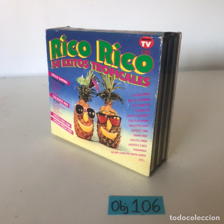 CDs de m&uacute;sica: Rico rico 50 &eacute;xitos tropicales - Foto 1