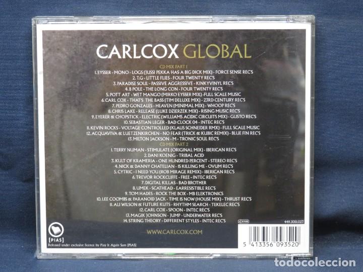 CDs de m&uacute;sica: CARL COX - GLOBAL - 2 CD - Foto 2