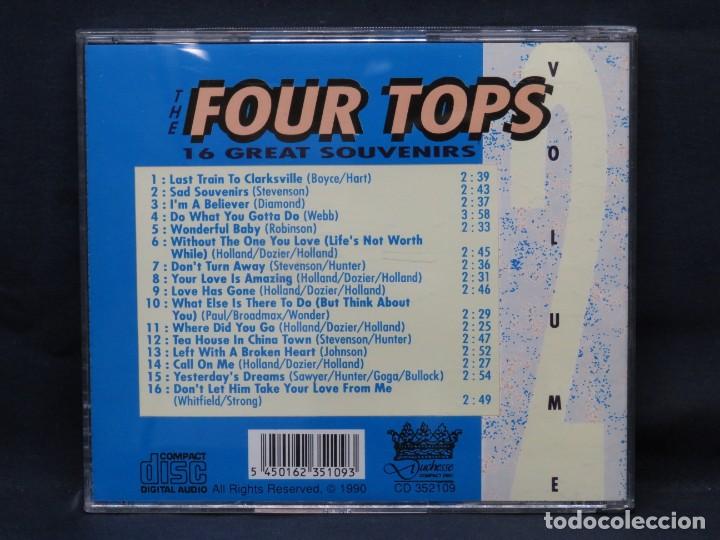 CDs de m&uacute;sica: FOUR TOPS - 16 GREAT SOUVENIRS - CD - Foto 2