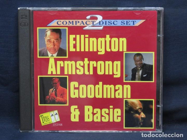 CDs de m&uacute;sica: ELLINGTON, ARMSTRONG, GOODMAN & BASIE - 2 CD - Foto 1