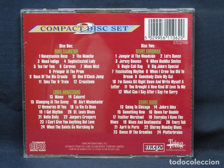 CDs de m&uacute;sica: ELLINGTON, ARMSTRONG, GOODMAN & BASIE - 2 CD - Foto 2