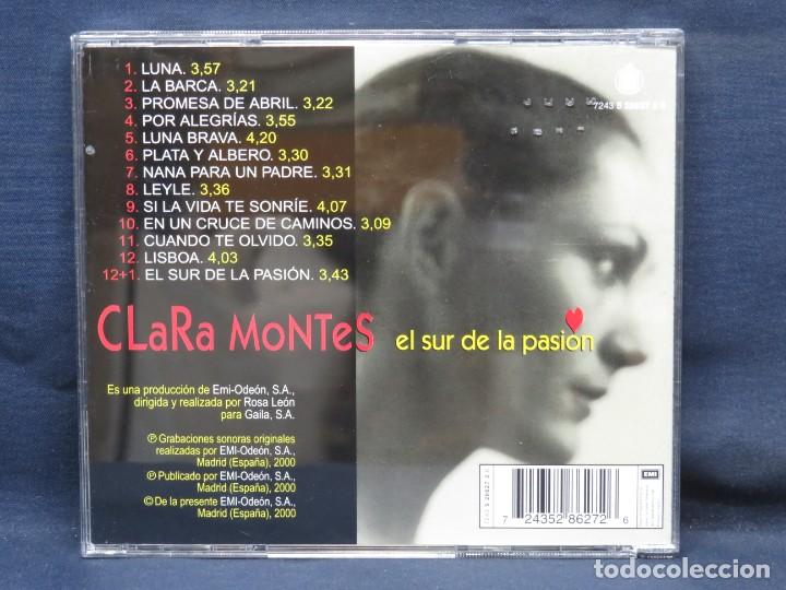CDs de m&uacute;sica: CLARA MONTES - EL SUR DE LA PASION - CD - Foto 2