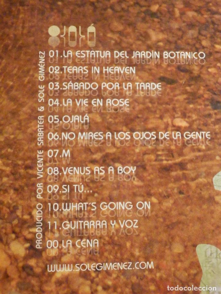 CDs de m&uacute;sica: CD - Compact Disc - Play - Sole Gimenez - Ojal&aacute; - Wea 2004 - Foto 4