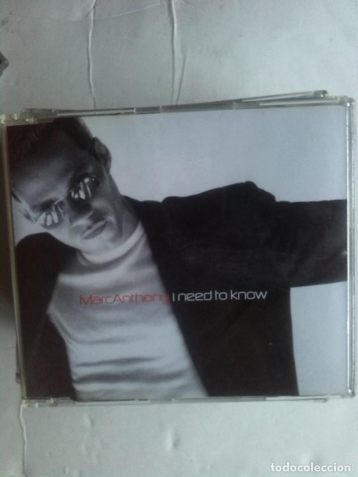 CDs de m&uacute;sica: MARC ANTHONY I NEED TO KNOW CD SINGLE - Foto 1