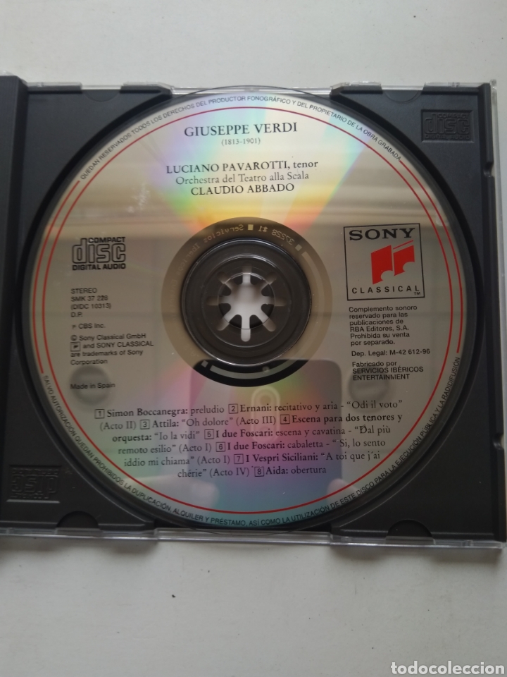 CDs de m&uacute;sica: CD PAVAROTTI PREMIERES/CLAUDIO ABBADO - Foto 2