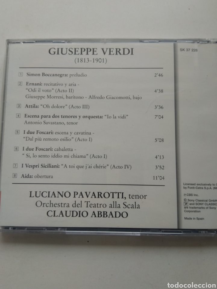 CDs de m&uacute;sica: CD PAVAROTTI PREMIERES/CLAUDIO ABBADO - Foto 3