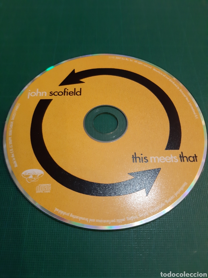 CDs de m&uacute;sica: JOHN SCOFIELD THIS MEETS THAT CD SIN CAJA - Foto 1