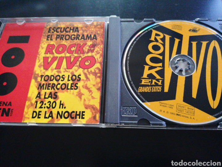 CDs de m&uacute;sica: Rock en Vivo - Grandes &Eacute;xitos CD - Foto 2