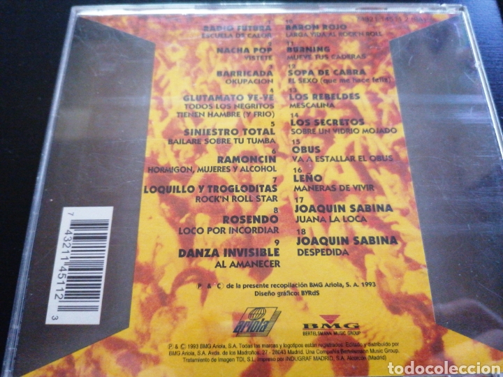 CDs de m&uacute;sica: Rock en Vivo - Grandes &Eacute;xitos CD - Foto 3