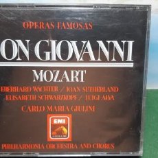 CDs de Música: OPERA MOZART: DON GIOVANNI. COMPLETA.CARLO MARIA GIULINI EMI COMO NUEVA. Lote 223529027