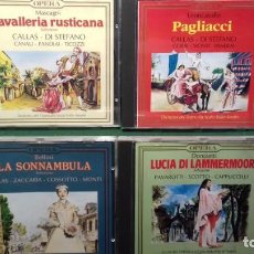 CDs de Música: OPERA HIGHLIGHTS SELECCIONES. LOTE DE 4 MARIA CALLAS. SONNAMBULA, PAGLIACI ETC. Lote 223537980