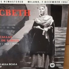 CDs de Música: OPERA VERDI MACBETH 1952 MARIA CALLAS VICTOR DE SABATA LIVE EMI CLASSICS NUEVA. Lote 223538405