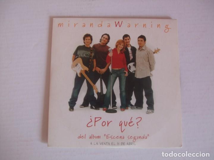 CDs de m&uacute;sica: CD single - Miranda Warning - &iquest;Por qu&eacute;? - Foto 1