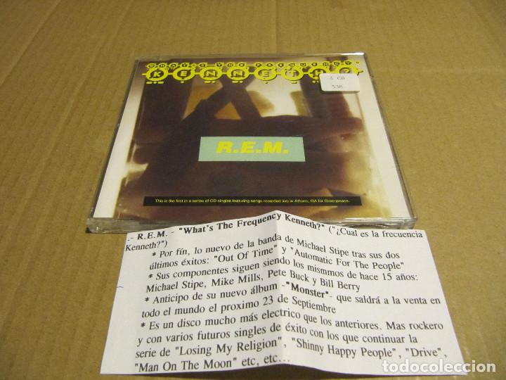 CDs de m&uacute;sica: REM R.E.M. CD SINGLE WHATS THE FREQUENCY, KENNETH?CD CADENA 100 - Foto 1