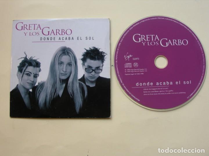 CDs de m&uacute;sica: GRETA Y LOS GARBO / DONE ACABA EL SOL CD SINGLE - Foto 1