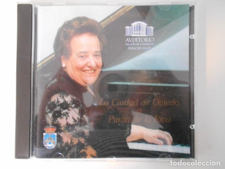 Musik-CDs: LA CIUDAD DE OVIEDO A PURITA DE LA RIVA. COMPACTO CON 8 OBRAS PARA PIANO.