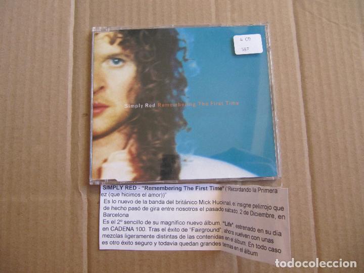 CDs de m&uacute;sica: SIMPLY RED REMEMBERING THE FIRST TIME CD CADENA 100 - Foto 1