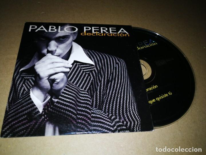 CD di Musica: PABLO PEREA Declaracion CD SINGLE CON LA PORTADA DE CARTON DEL A&Ntilde;O 1996 LA TRAMPA 2 TEMAS