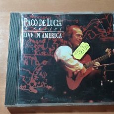 CDs de Música: 14-00211 - PACO DE LUCIA, LIVE IN AMERICA