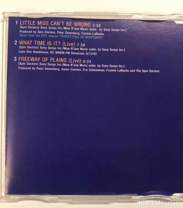 CDs de m&uacute;sica: CD SG Spin Doctors &lrm;&ndash; Little Miss Cant Be Wrong - Foto 2