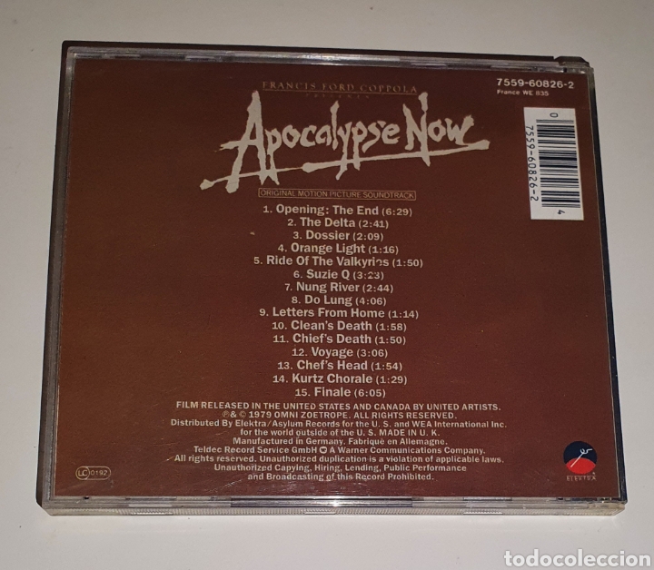 CDs de m&uacute;sica: OST / CD / APOCALYPSE NOW - Foto 3