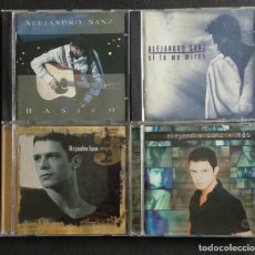CDs de Música: LOTE 4 CD - ALEJANDRO SANZ - BÁSICO / MÁS / SI TÚ ME MIRAS / ALEJANDRO SANZ 3. Lote 224027298