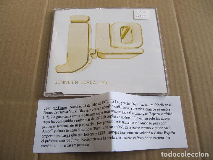 CDs de m&uacute;sica: JENNIFER LOPEZ - PLAY (CD SINGLE CADENA 100 ) - Foto 1