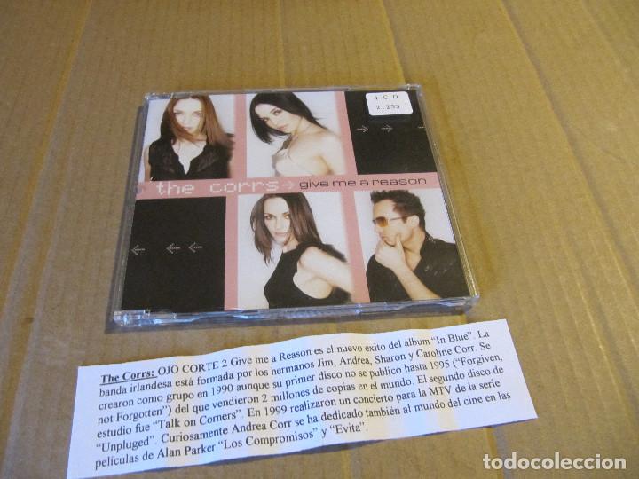 CDs de m&uacute;sica: THE CORRS / GIVE ME A REASON CD SINGLE CADENA 100 - Foto 1