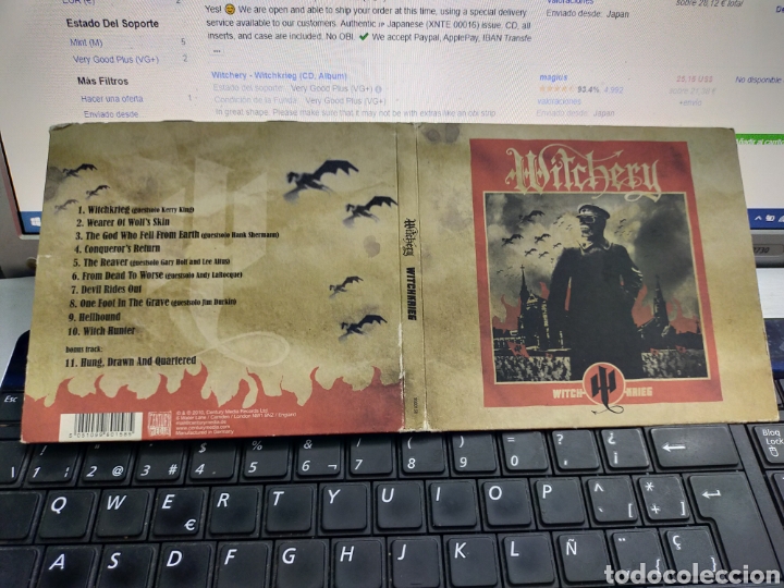CDs de m&uacute;sica: Witchery cd Digipack witchkrieg 2010 - Foto 1