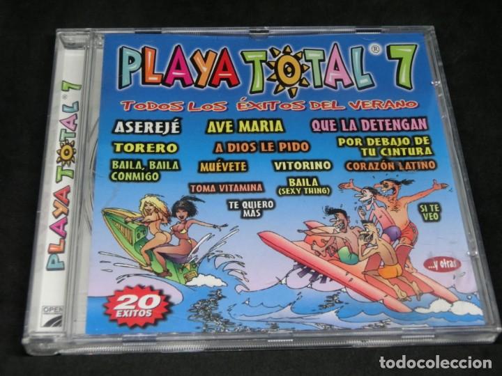 CDs de m&uacute;sica: CD - PLAYA TOTAL 7 - VARIOS - TODOS LOS &Eacute;XITOS DEL VERANO - 20 &Eacute;XITOS - OPEN RECORDS - 2002 - Foto 1