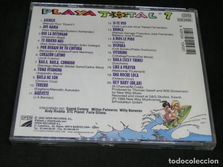 CDs de m&uacute;sica: CD - PLAYA TOTAL 7 - VARIOS - TODOS LOS &Eacute;XITOS DEL VERANO - 20 &Eacute;XITOS - OPEN RECORDS - 2002 - Foto 2