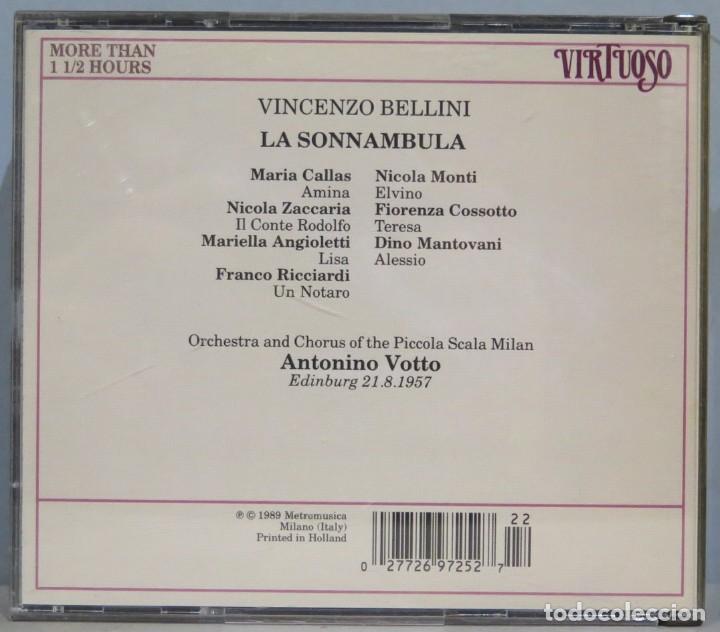 CDs de m&uacute;sica: CD. BELLINI. LA SONNAMBULA - Foto 2