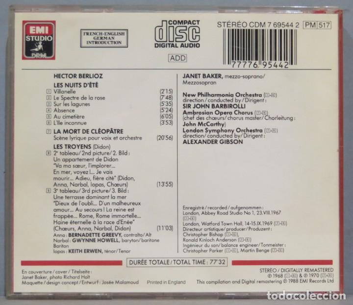 CDs de m&uacute;sica: CD. JANET BAKER. BERLIOZ - Foto 2