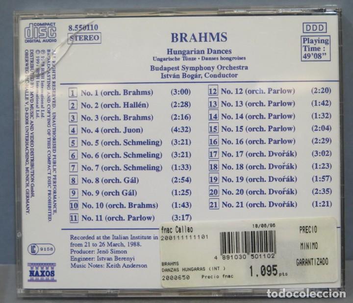 CDs de m&uacute;sica: CD. BRAHMS. HUNGARIAN DANCES - Foto 2