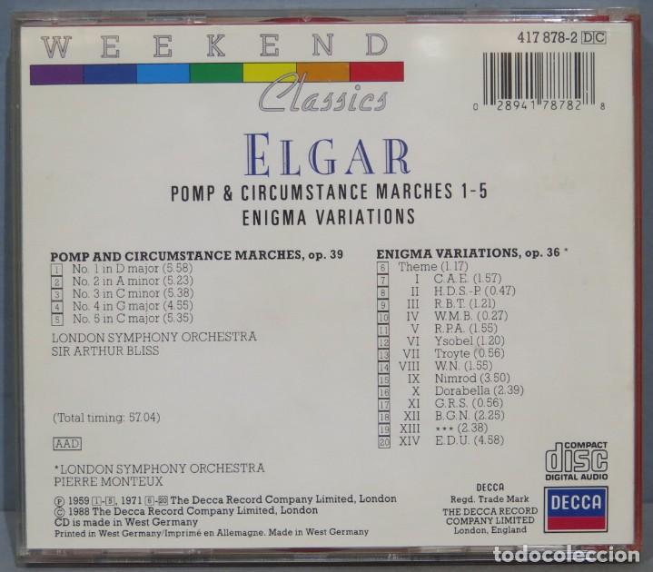 CDs de m&uacute;sica: CD. Pomp & Circumstance Marches 1-5; Enigma Variations - Foto 2