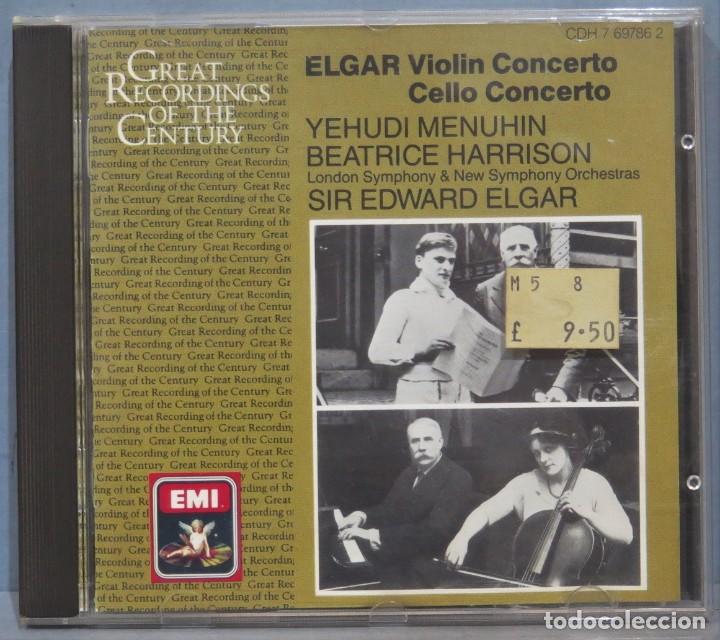 CDs de m&uacute;sica: CD. Violin Concerto. CELO CONCERTO. ELGAR - Foto 1