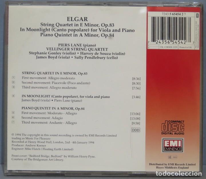 CDs de m&uacute;sica: CD. ELGAR. PIANO QUINTET. STRING QUARTET - Foto 2