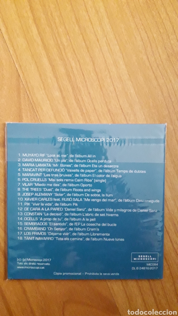 CDs de m&uacute;sica: SEGELL MICROSCOPI 2017. A&Uacute;N RETRACTILADO - Foto 2