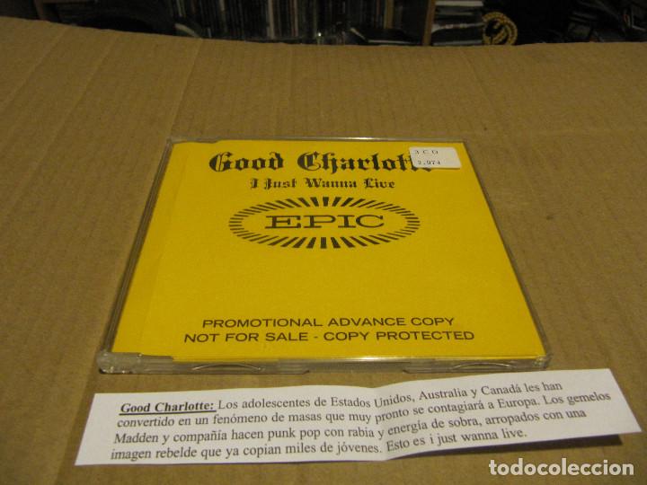 CDs de m&uacute;sica: GOOD CHARLOTTE I JUST WANNA LIVE PROMO CD-SINGLE CADENA 100