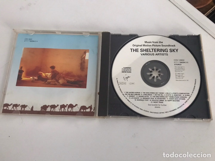 CDs de m&uacute;sica: B.S.O The Sheltering Sky Cd - Foto 3