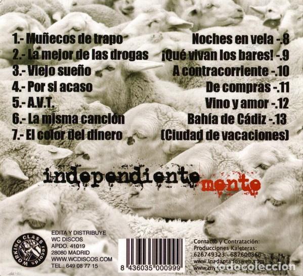 CDs de m&uacute;sica: INADAPTADOS - INDEPENDIENTEMENTE - CD DIGIPACK PRECINTADO - Foto 2