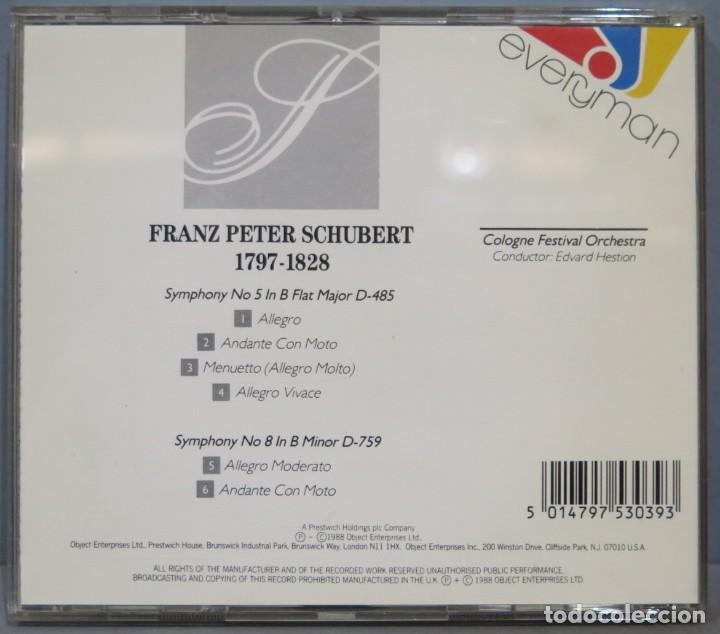 CDs de m&uacute;sica: CD. SCHUBERT. SYMPHONY N&ordm; 5 Y 8. EVERYMAN - Foto 2