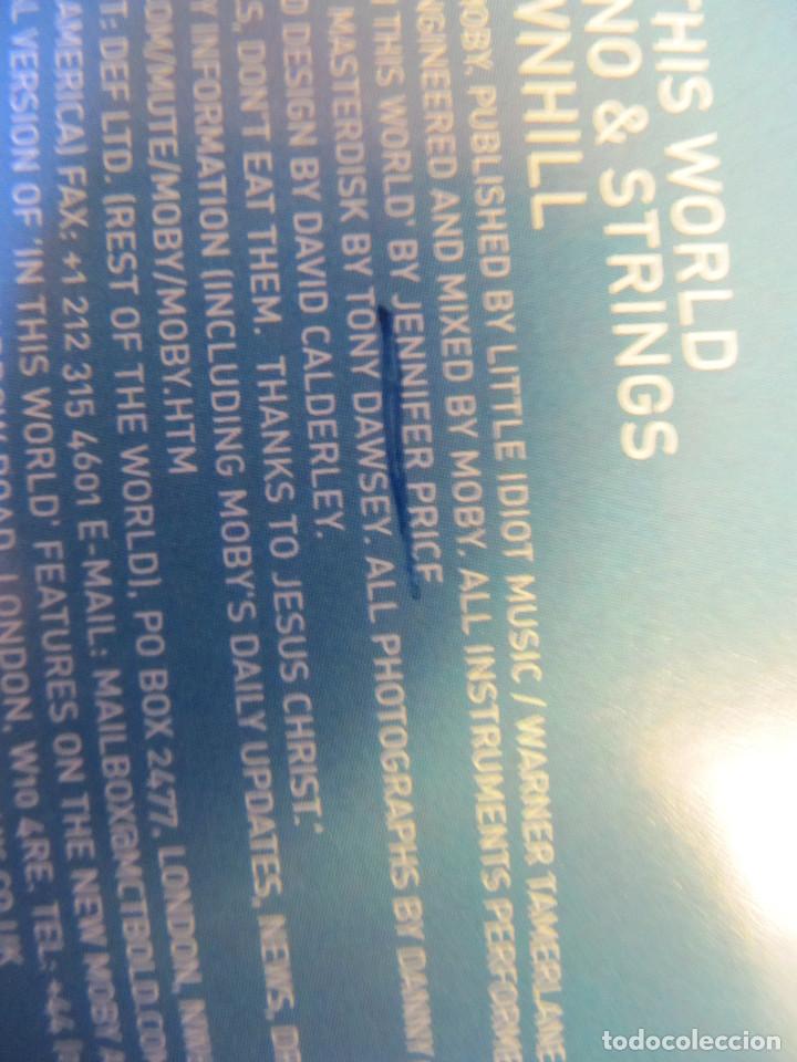 CDs de m&uacute;sica: Moby- In This World 3 temas cd cadena 100 - Foto 2