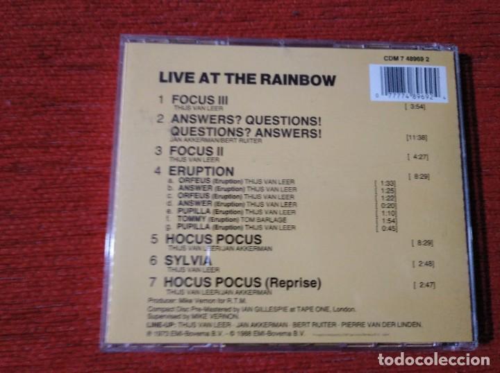 CDs de m&uacute;sica: FOCUS - AT THE RAINBOW - CD - Foto 2