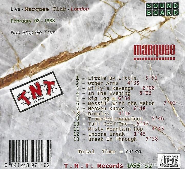 CDs de m&uacute;sica: CD - Robert PLANT - Marquee - Live 1988 - Foto 2