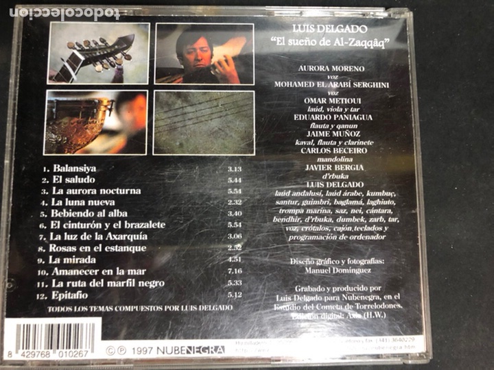 CDs de m&uacute;sica: Cd Luis delgado el sue&ntilde;o de al zaqqaq - Foto 2