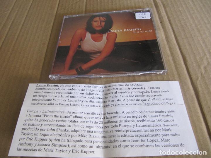 CDs de m&uacute;sica: LAURA PAUSINI SURRENDER CD CADENA 100 - Foto 1