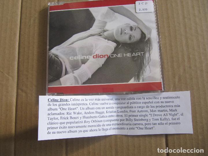 CDs de m&uacute;sica: CELINE DION / ONE HEART (CD SINGLE CADENA 100) - Foto 1